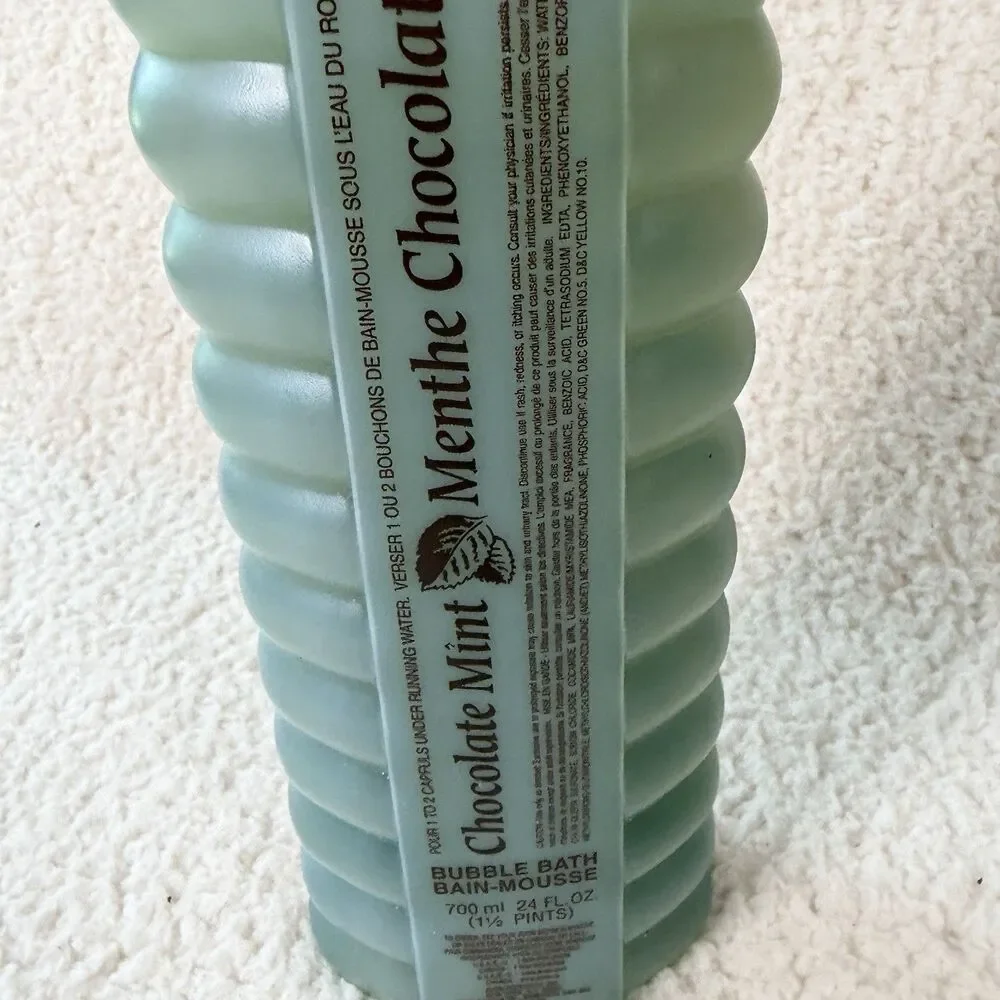 NOS Chocolate Mint Bubble Bath 24 Oz (1.5 Pints) Avon